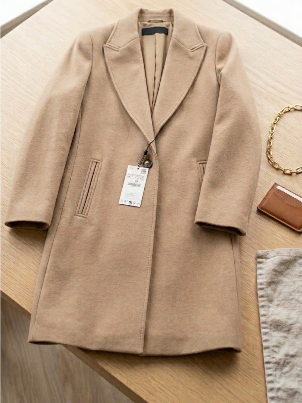 ZARA Camel Coat – Size XL – New With Tags